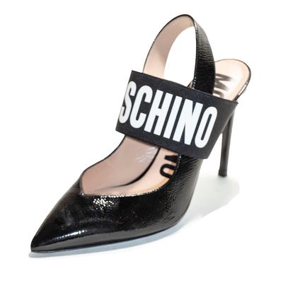 Moschino Size 36 Pointed Toe Leather Heels