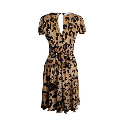 Blumarine Size Small Leopard Print Skater Dress