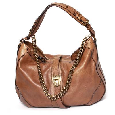 Burberry Brown Leather Shoulder Bag