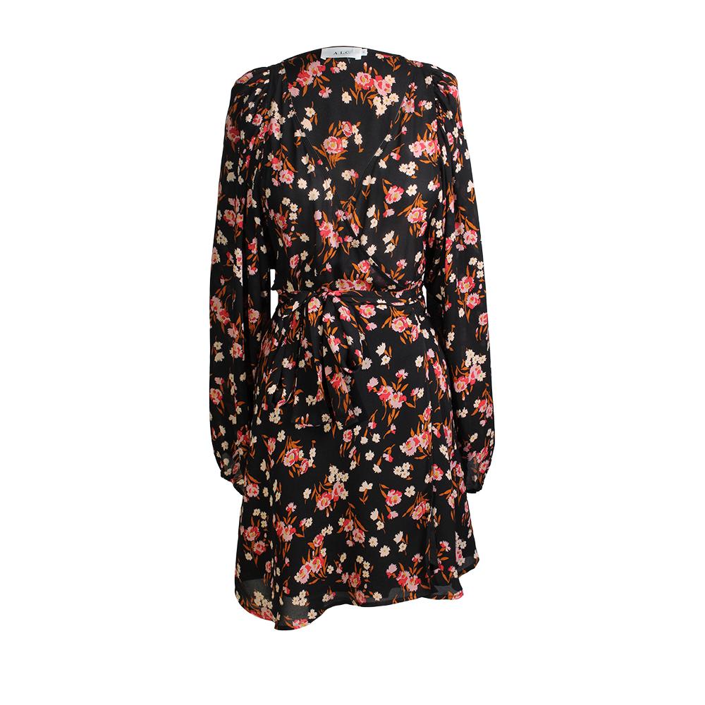  A.L.C.Size Small Floral Print Silk Wrap Dress