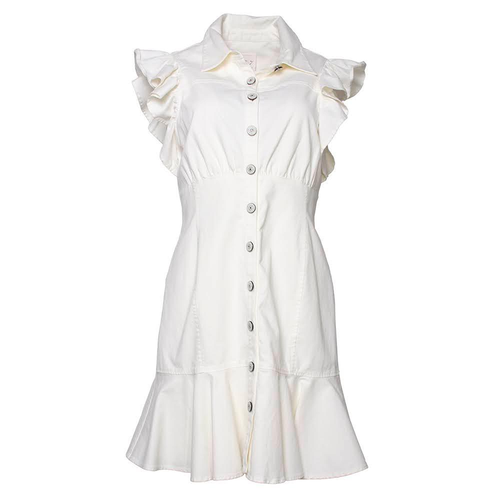  New Cinq A Sept Size 8 White Yvette Dress