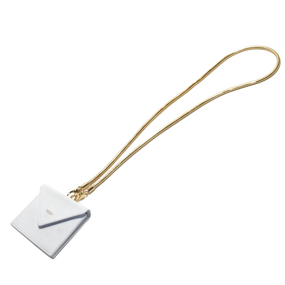  Medea Micro Mini White Gold Chain Bag