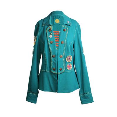 Double D Ranch Size Medium Embroidered Jacket with Embellishments