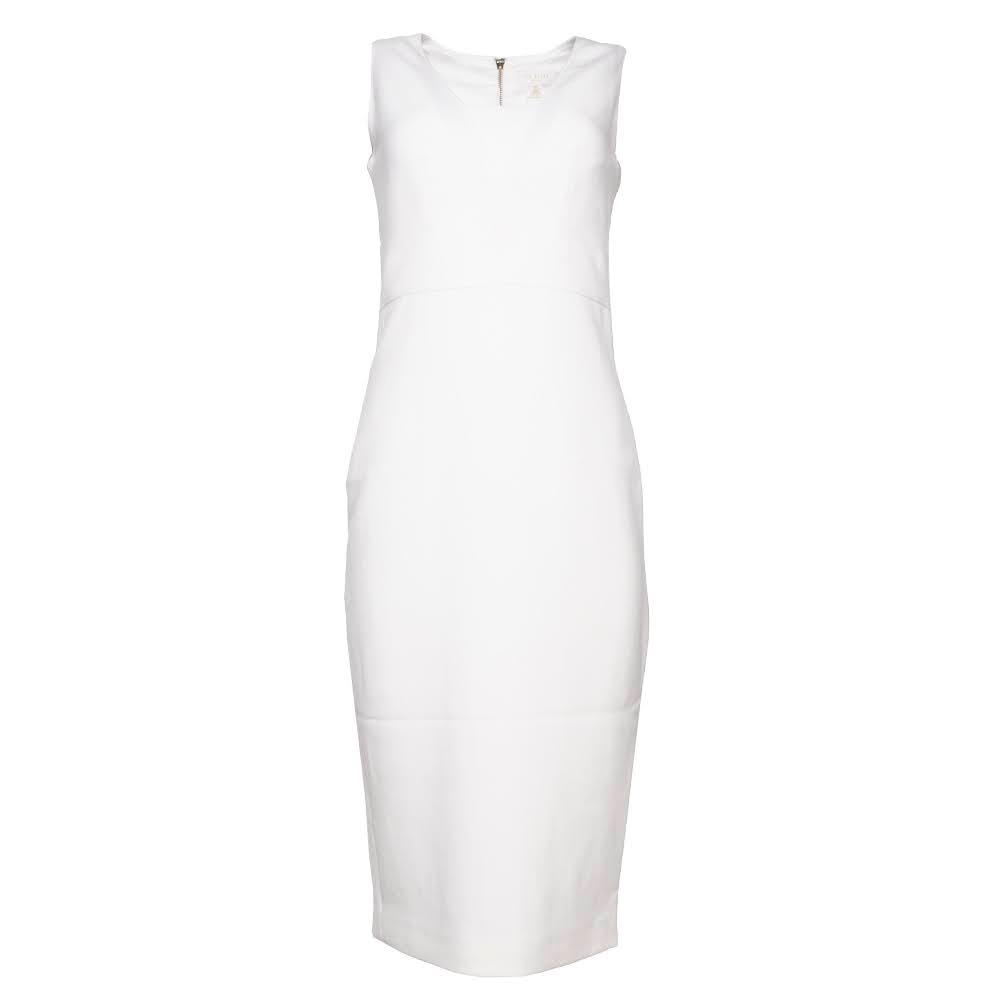  New Ted Baker Size Small White Pencil Dress