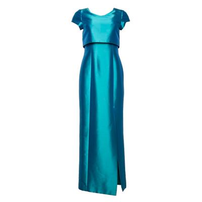 Theia Size 6 Blue Maxi Dress