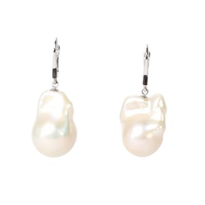 14KWG Blister Pearl Earrings