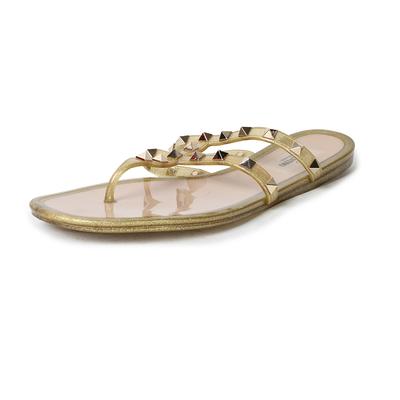 Valentino Size 38 Jelly Rockstud Sandals With Box
