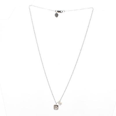 MJ Love 14K Diamond Sterling Silver Necklace