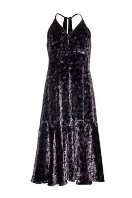 Rebecca Taylor Size 4 Purple Velvet Dress