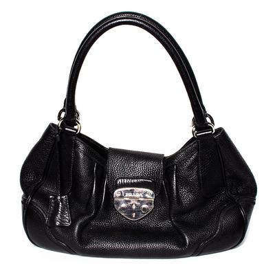 Prada Black Leather Vintage Handbag