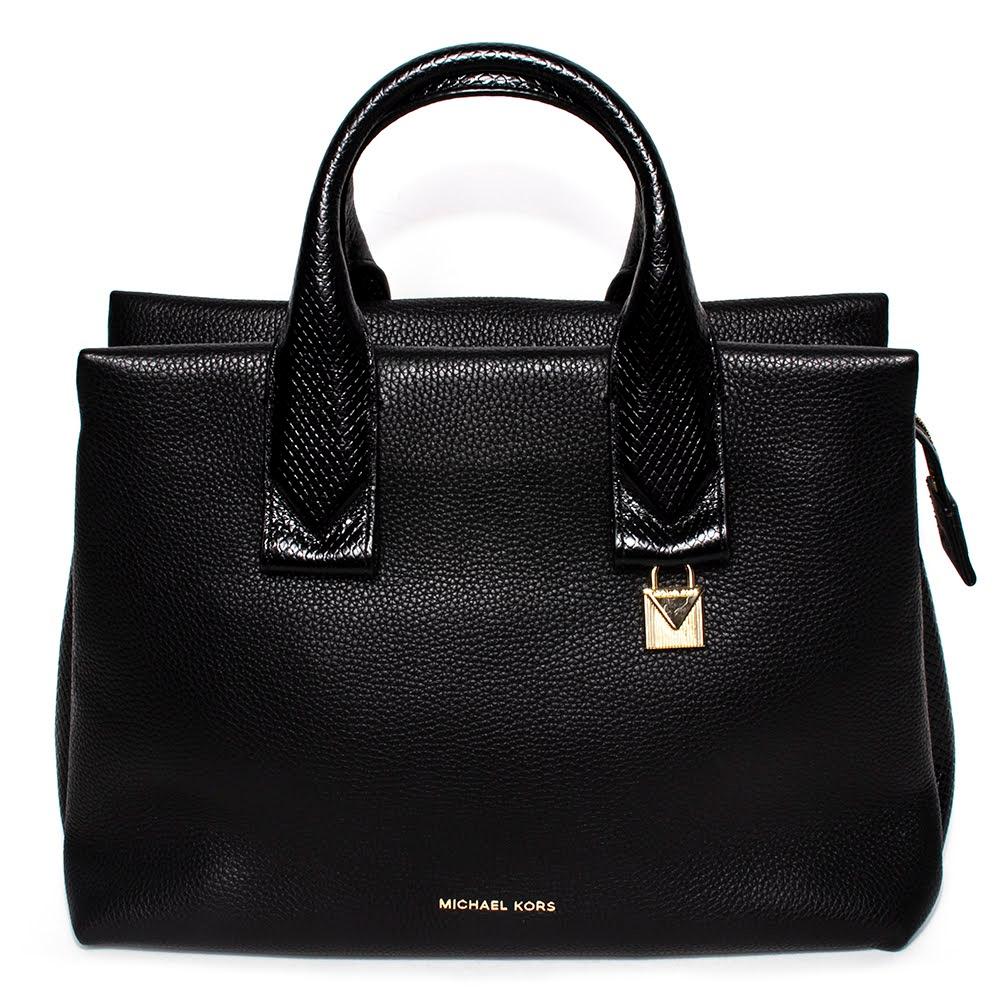  Michael Kors Black Leather Handbag