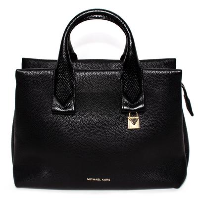  Michael Kors Black Leather Handbag