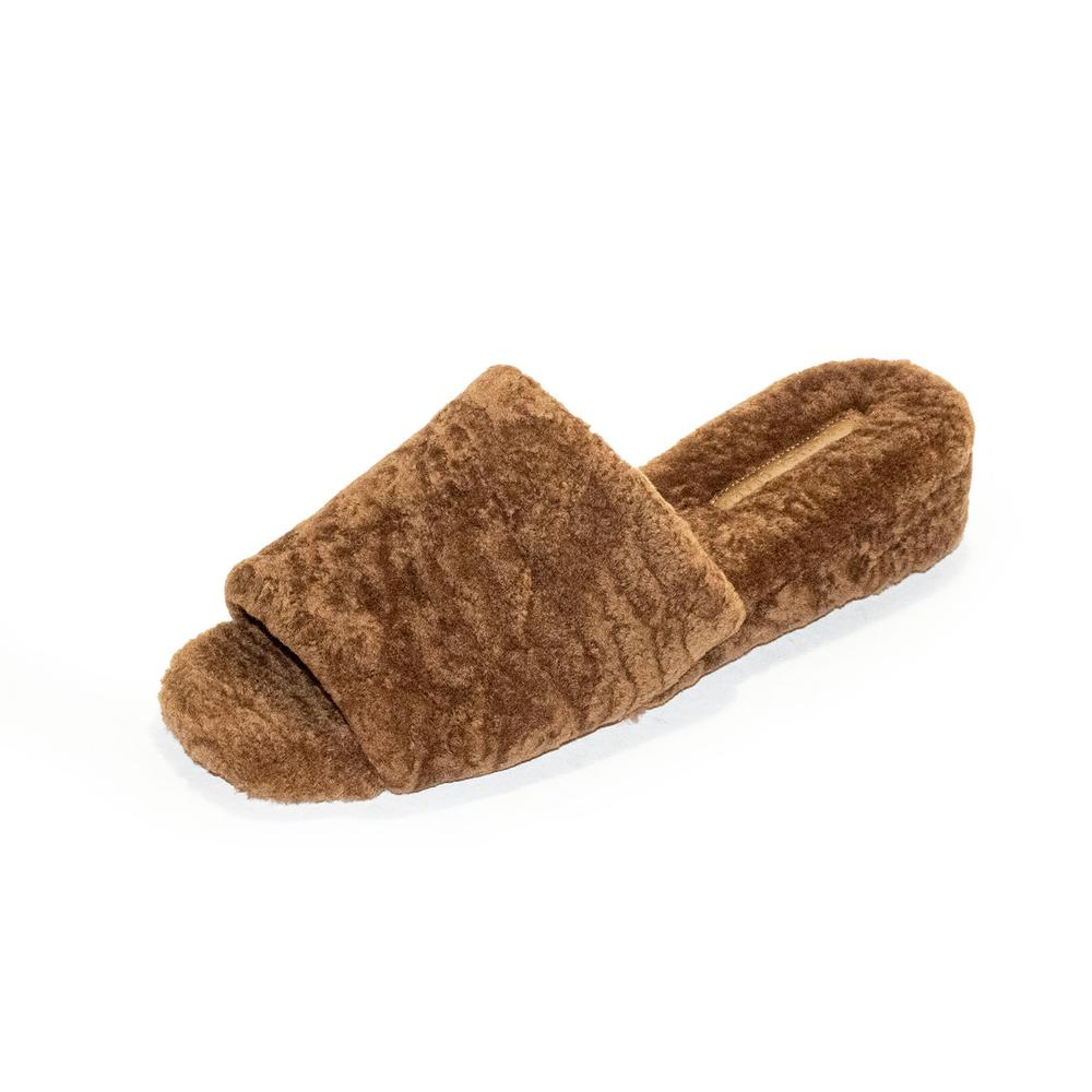  Veronica Beard Size 10 Brown Fur Sandals