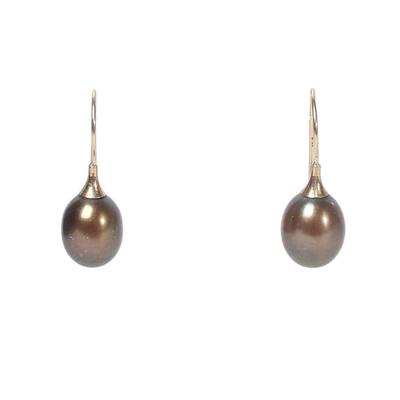 14KYG Pistachio Pearl Earrings 