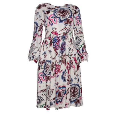 Tory Burch Size 4 Off White Floral Dress