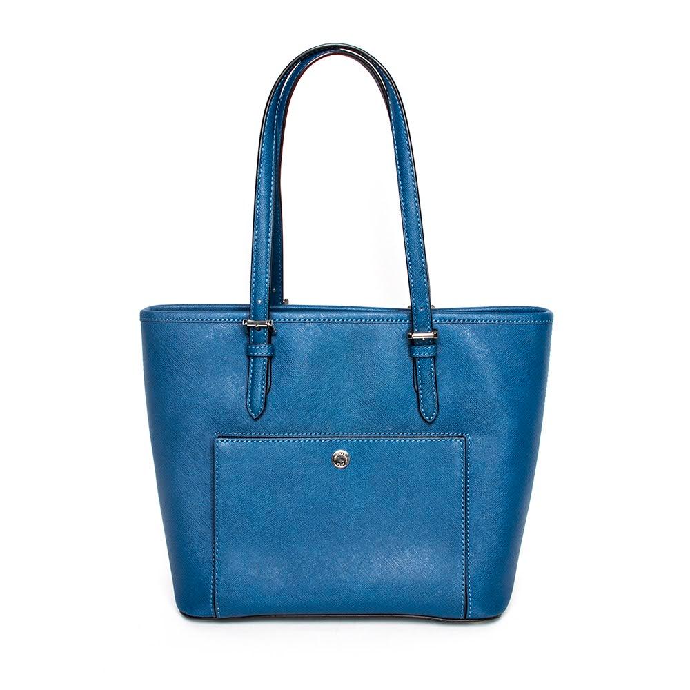  Michael M Kors Blue Leather Handbag