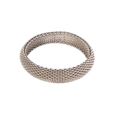 Tiffany + Co. Somerset Mesh Bangle Silver Bracelet