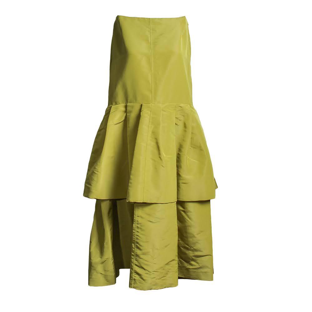  Oscar De La Renta Size 6 Double Tiered Skirt