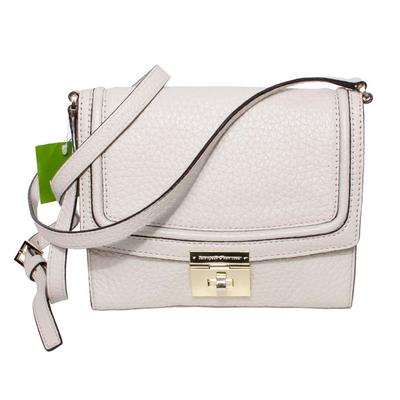 New Kate Spade Taupe Leather Crossbody Bag