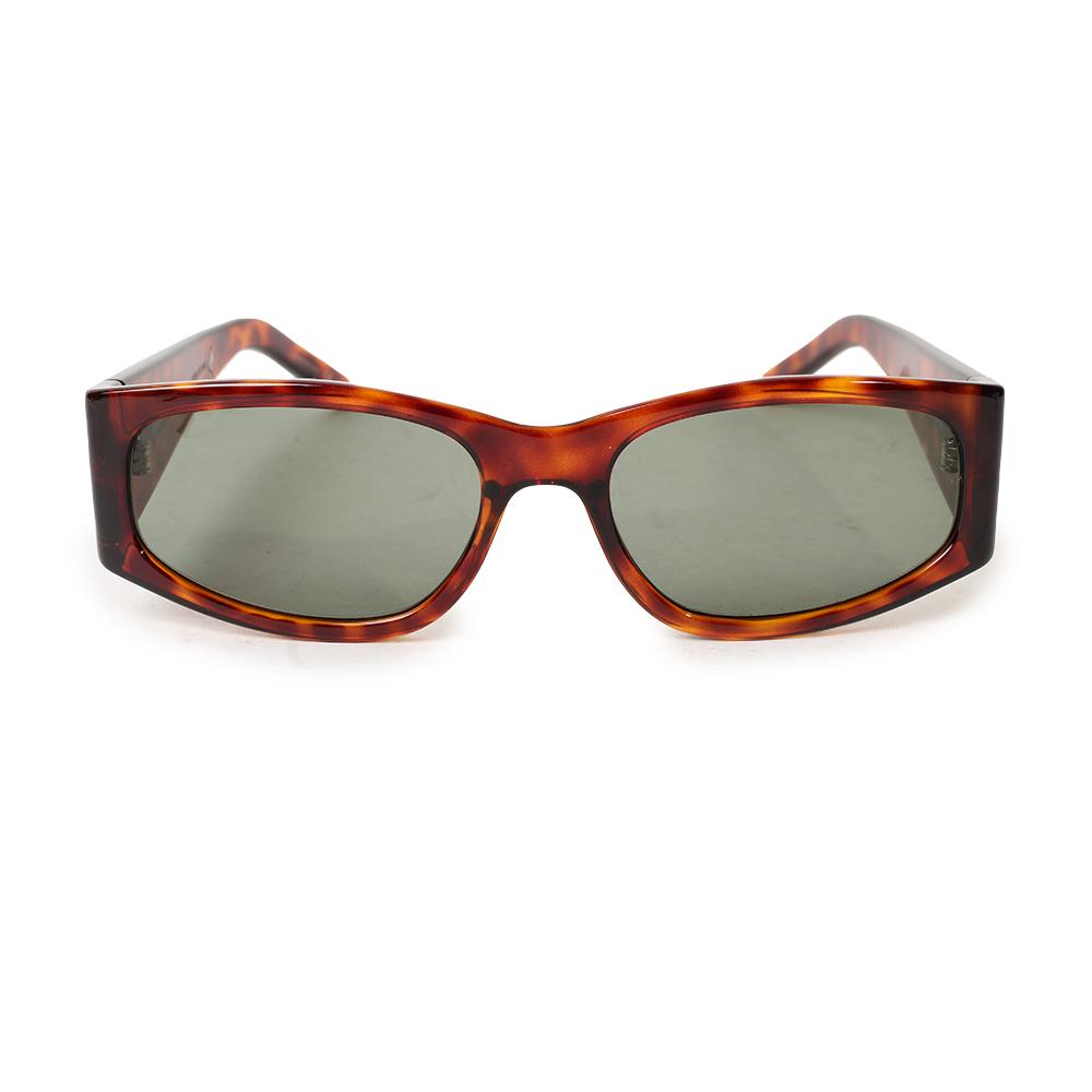  Saint Laurent Rectangle Frame Tortoise Shell Sunglasses