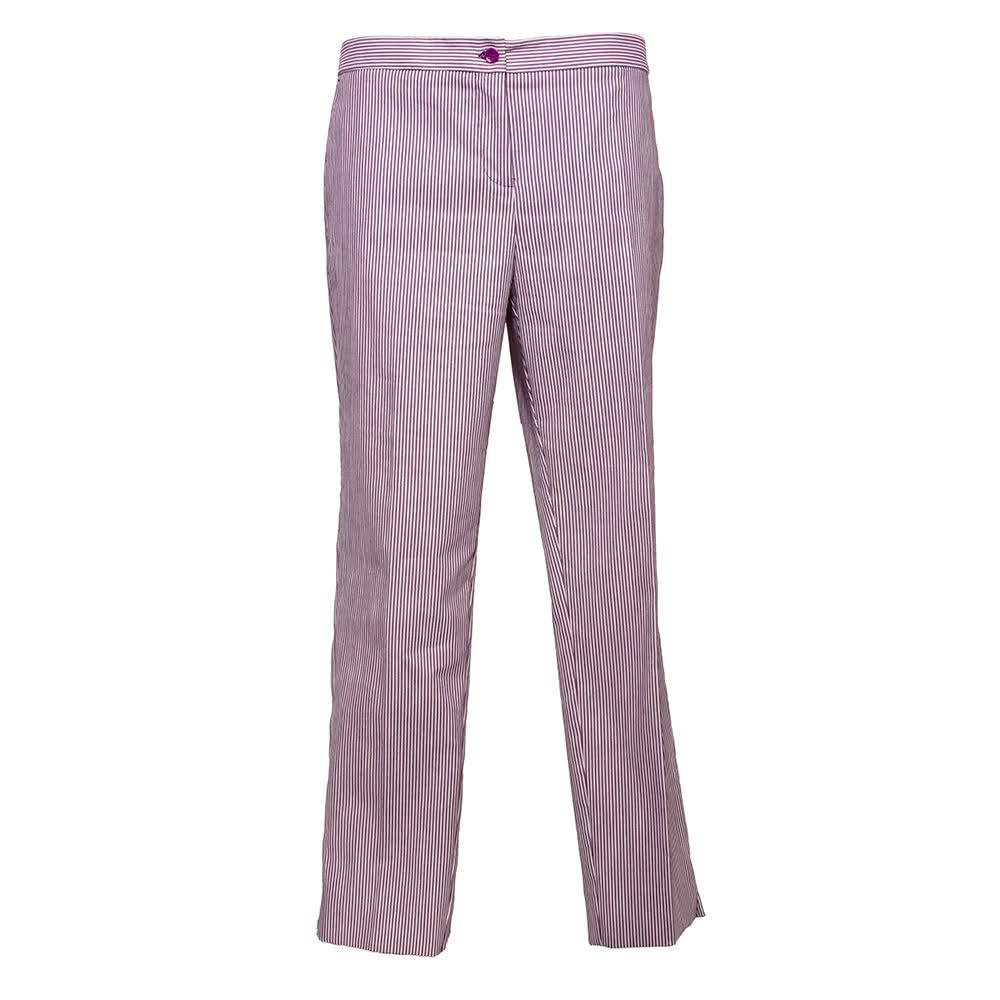  Etro Size 48 Purple Striped Pants