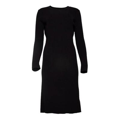 Ted Baker Size 4 Black Ribbed Dress