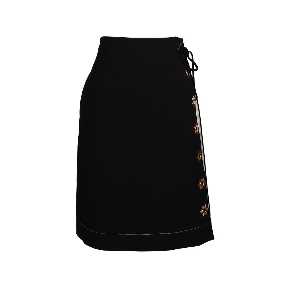  Tory Burch Size 10 Colorblock Wrap Skirt