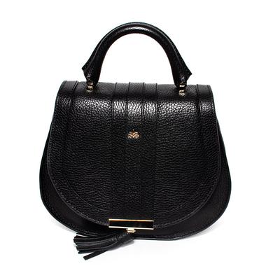 Demellier Black Leather Crossbody Bag
