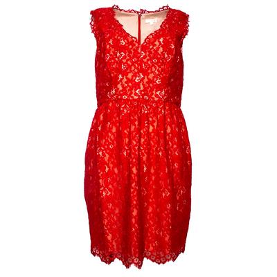 Shoshanna Size 12 Red Lace Dress