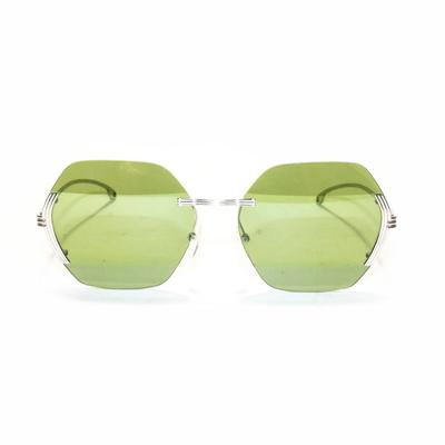 Retro Green ET115S Green Hexagon Sunglasses