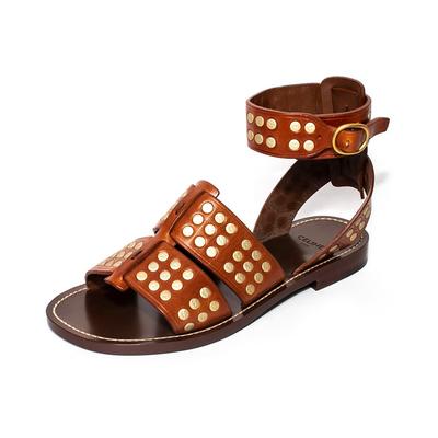 Celine Size 36 Brown Leather Gladiator Sandals
