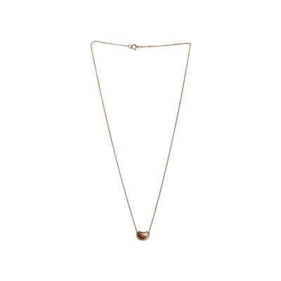 Tiffany + Co. 18K Peretti Bean Pendant Necklace
