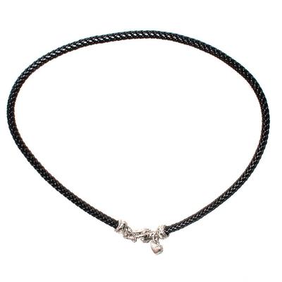 Judith Ripka Black Rope Necklace