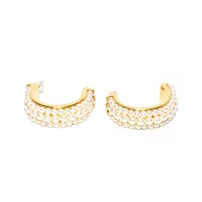 Givenchy Gold FX Pearl Earrings