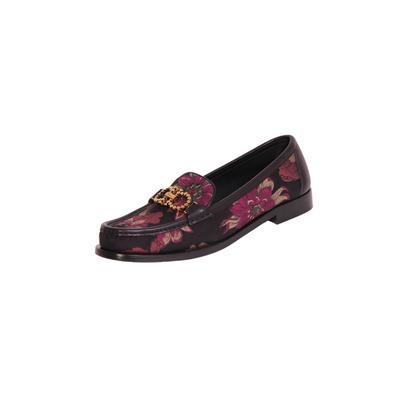 Salvatore Ferragamo Size 9.5 Floral Loafer Shoes