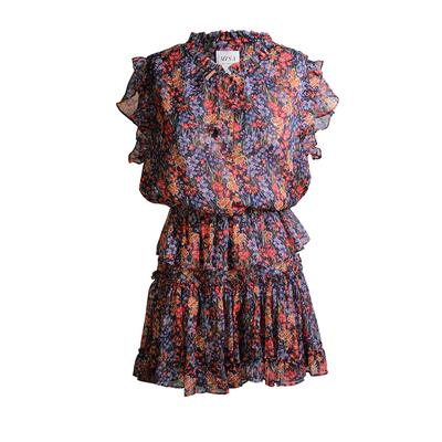 Misa Size Small Floral Print Tiered Dress