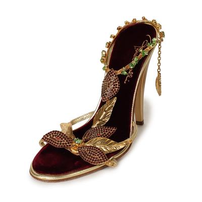 Roberto Cavalli Size 37.5 Vintage Embellished Heels