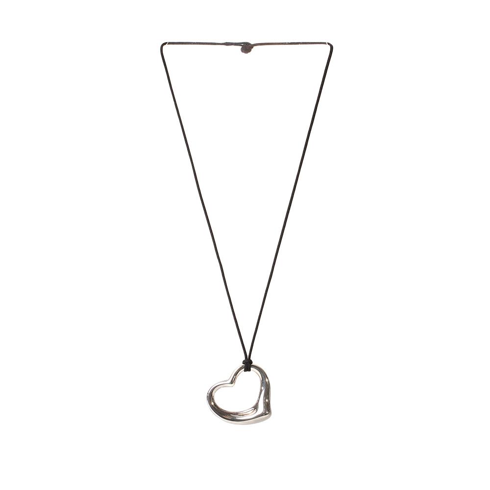  Tiffany & Co.Sterling Silver Large Floating Heart Necklace