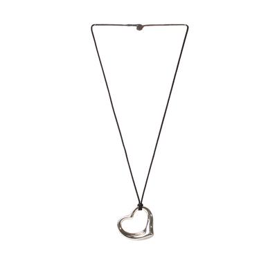 Tiffany & Co. Sterling Silver Large Floating Heart Necklace 