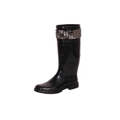  Burberry Size 37 Black Spike Boots 