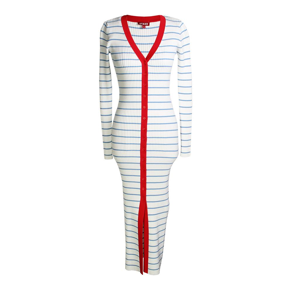  Staud Size Small Striped Maxi Dress