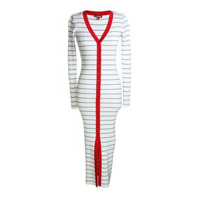 Staud Size Small Striped Maxi Dress
