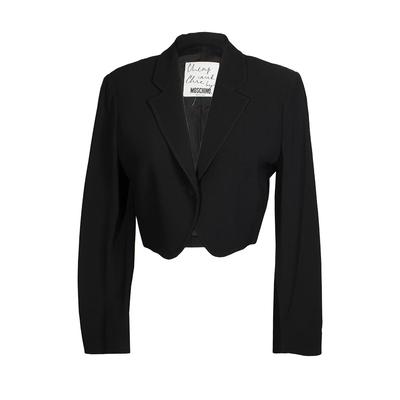 Cheap and Chic By Moschino Size Small Cropped Blazer 