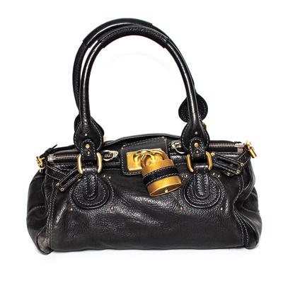 Chloe Black Leather Paddington Handbag