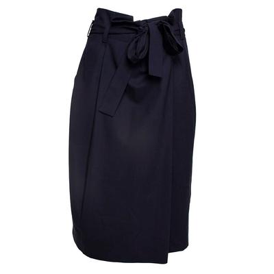 New MM.Lafleur Size 10 Navy Wool Skirt