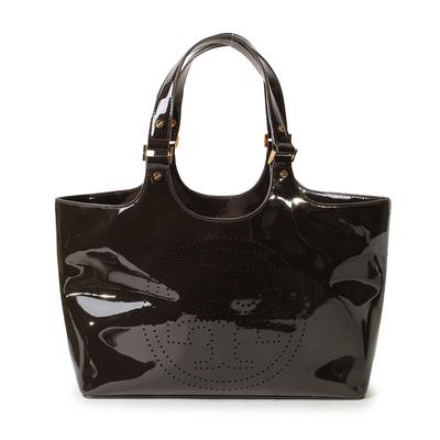 Tory Burch Perforated Patent Leather Tote