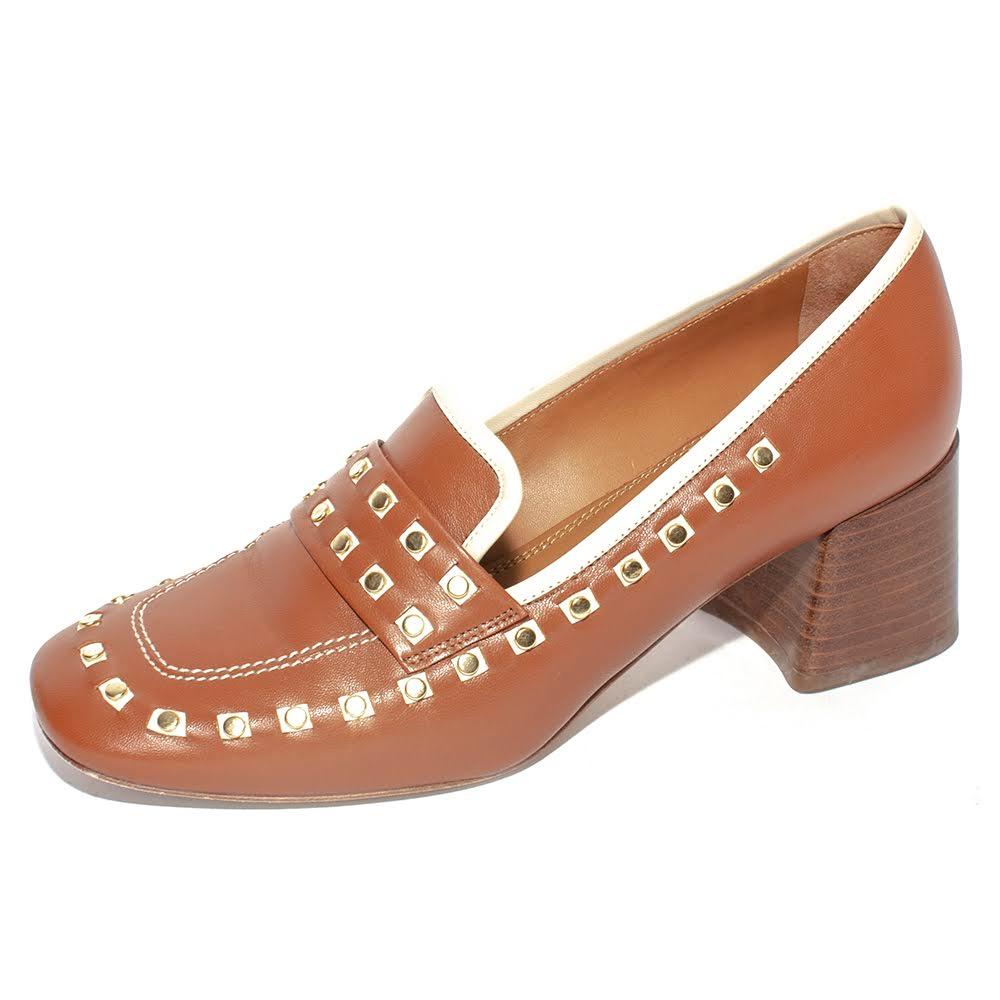  Tory Burch Size 7 Brown Leather Pumps
