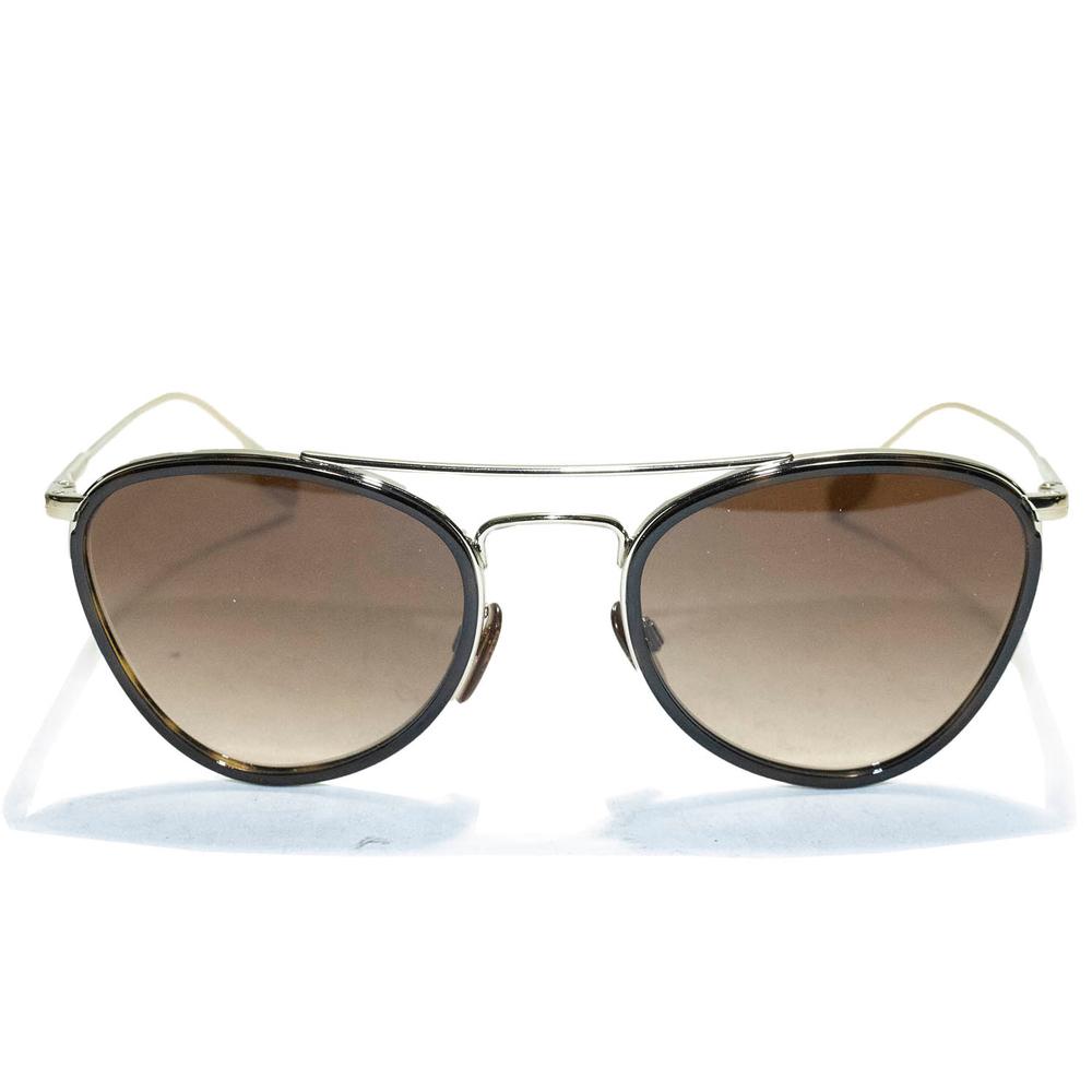  Burberry B3104 Gold Tone Wire Pilot Sunglasses