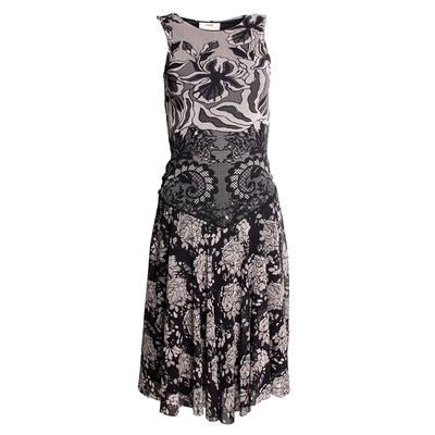 Fuzzi Size XS Black Floral Dress 