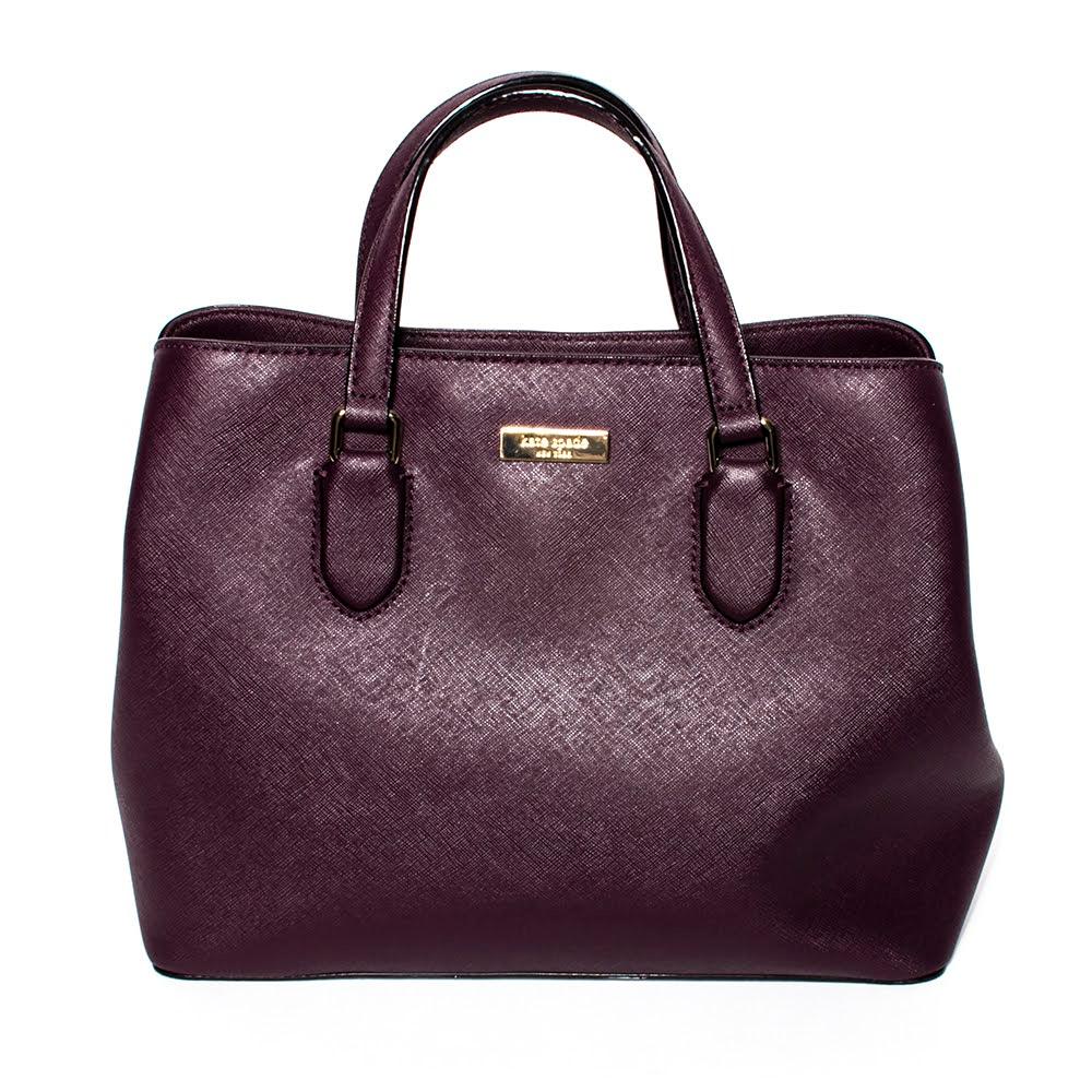  Kate Spade Purple Saffiano Leather Handbag